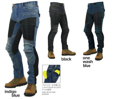 New Japanese K brand pk-719 summer motorcycle riding jeans with protective gear anti falling racing pants Knight pants