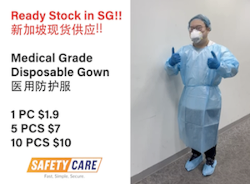 Medical Grade Disposable Gown / AAMI 2 Isolation Coverall / Protective Clothing  PPE