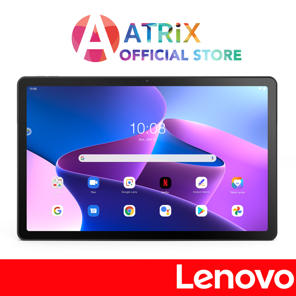 【Free Folio Case】Lenovo Tab M10 Plus 3rd Gen | ZAAN0002SG | 10.61" 2K (2000x1200) IPS 400nits | 4GB RAM | 64GB Storage | Qualcomm Adreno 610 | Snapdragon SDM680 | 1Y Warranty + 1Y Battery