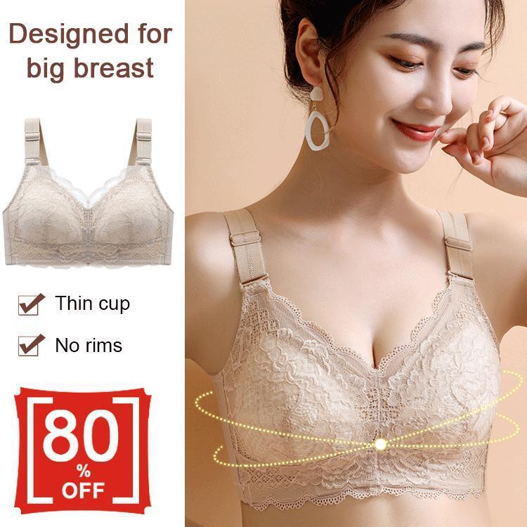 supercomfort Women’s thin lace bra full cup underwear