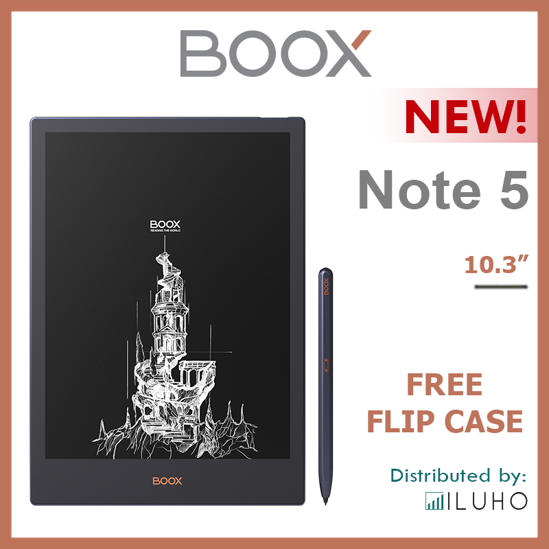 Onyx BOOX Note 5 Octa-core Qualcomm Processor Android 10.0 E Ink Reader (4GB RAM, 64GB Storage)