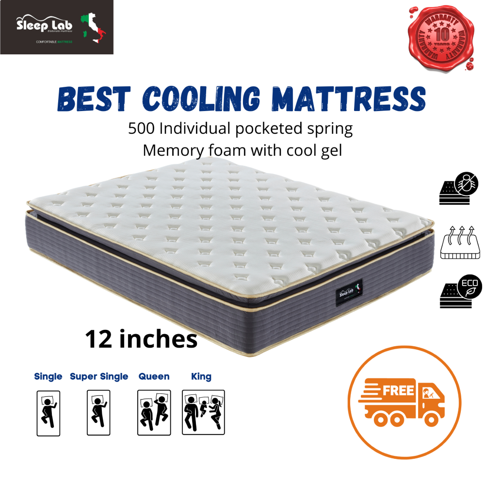 [Same day delivery]Sleep Lab Mattress/spring mattress/memory foam/cool gel/single/super single/queen/king
