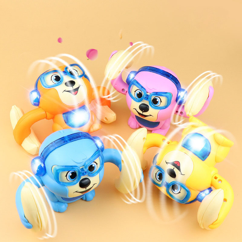 Voice Control Tumbling Monkey Toys For Children With Light Music Walk Tumbling Crawling Little Monkey Electric Baby Toys