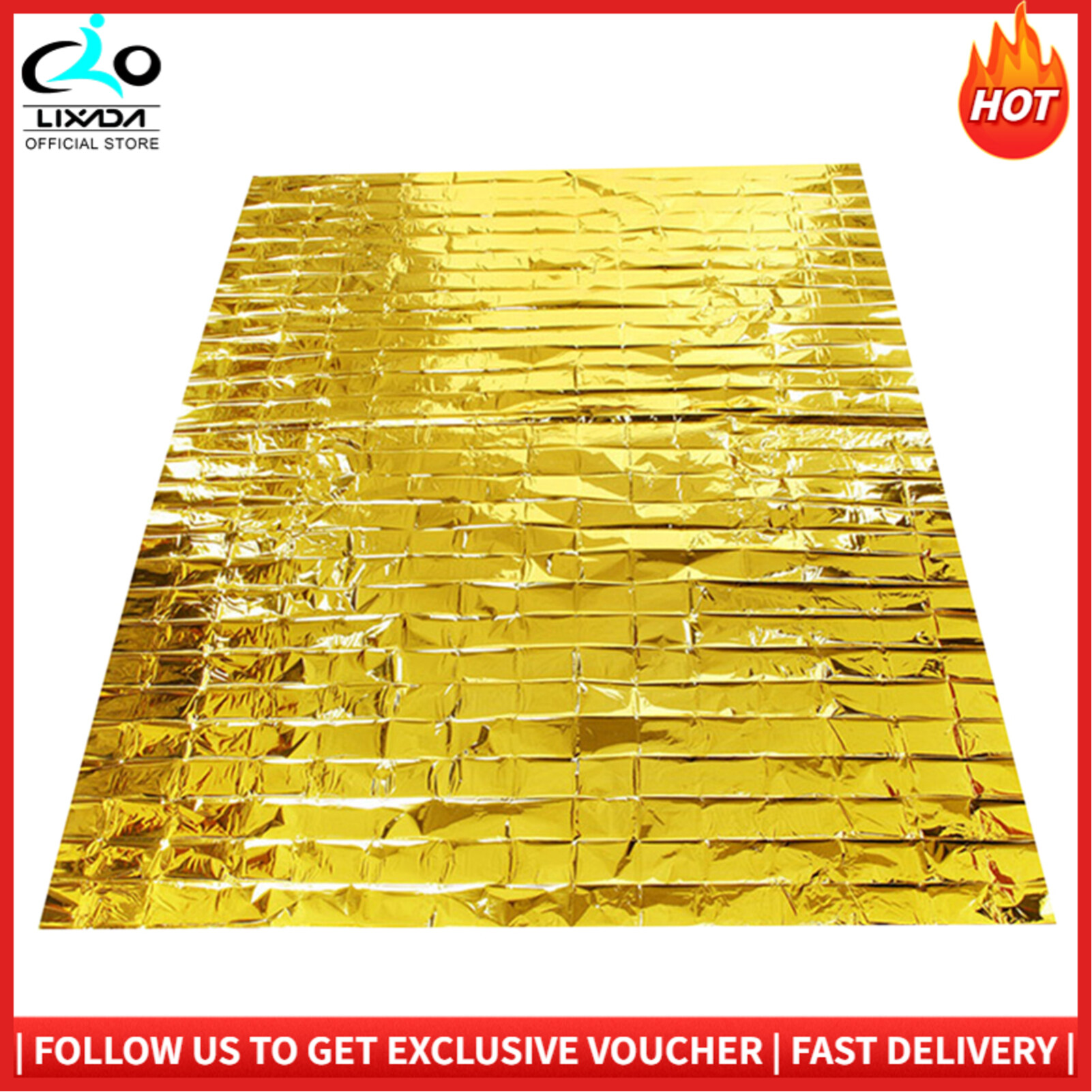 10 PCS Emergency Blankets Survival Rescue Insulation Curtain Outdoor Emergency Blankets