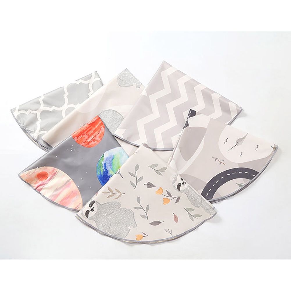 130cm Splat Mat for Under High Chair/Arts/Crafts, Washable Spill Mat Waterproof Anti-Slip Floor Protector Splash 儿童防脏地垫高脚椅垫