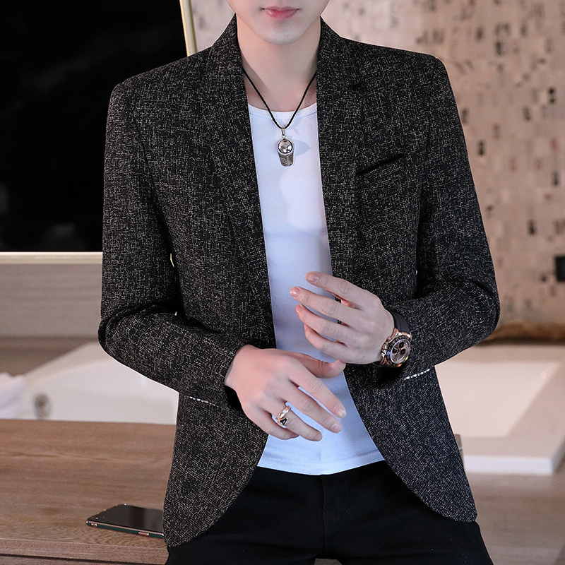 BULUOLANDI Jacket Men New Spring Slim Fit Jacket Zip Up Casual Cotton Male Coats