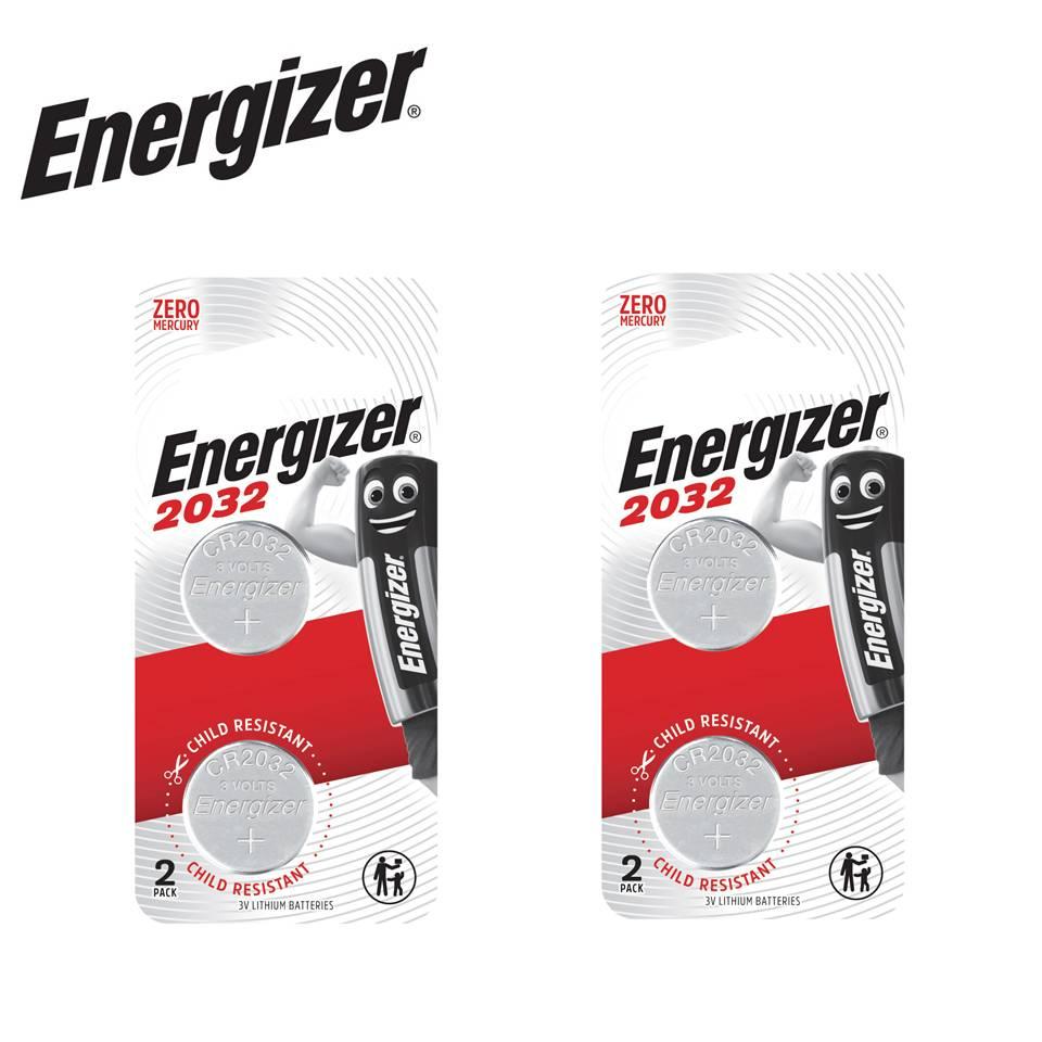 [Bundle of 2] Energizer Lithium Coin CR2032 2s Batteries (5004LC, BR2032, DL2032, ECR2032, ST-T15 20