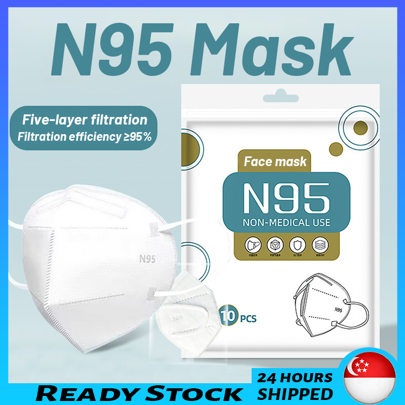 ?? [READY STOCK]N95 Mask Medical Grade Protection 5-Layer Filter Breathable Skin-Friendly Independent Packaging