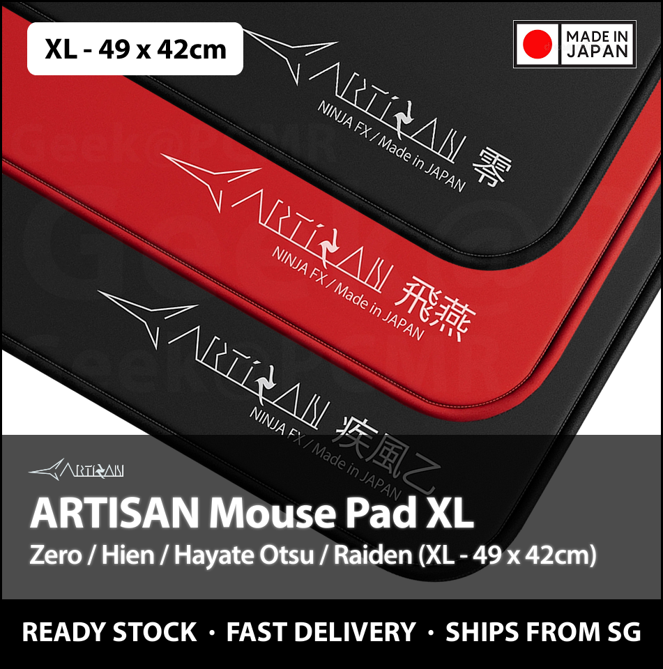 ARTISAN FX Gaming Mousepad XL (Hien / Zero / Hayate Otsu / Raiden) - XL, 49 x 42cm Mouse Pad