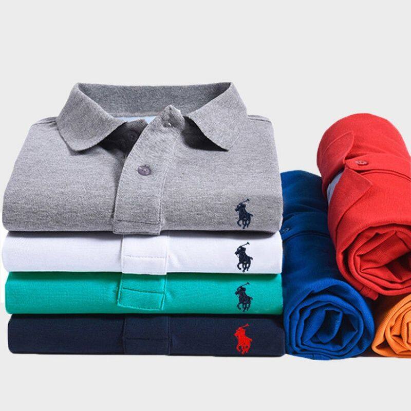 Men's Shirt 2022 Summer New Paul Men's Short Sleeve T-Shirt Lapel Loose Large Business Breathable Quick Dry T-Shirt Dad's POLO Shirt