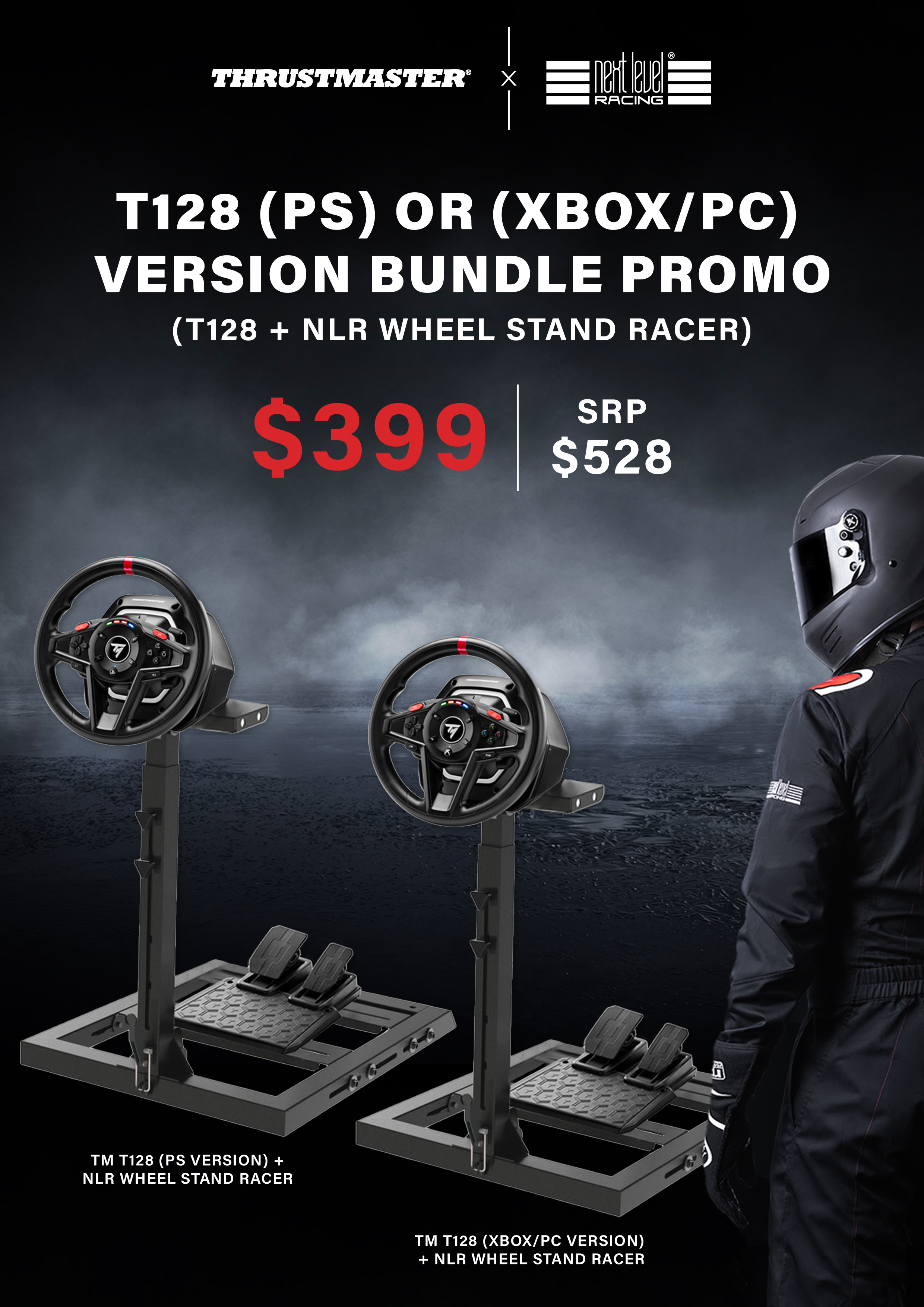 *Bundle Deal* THRUSTMASTER T128  + Next Level Racing Wheel Stand Racer NLR-S014