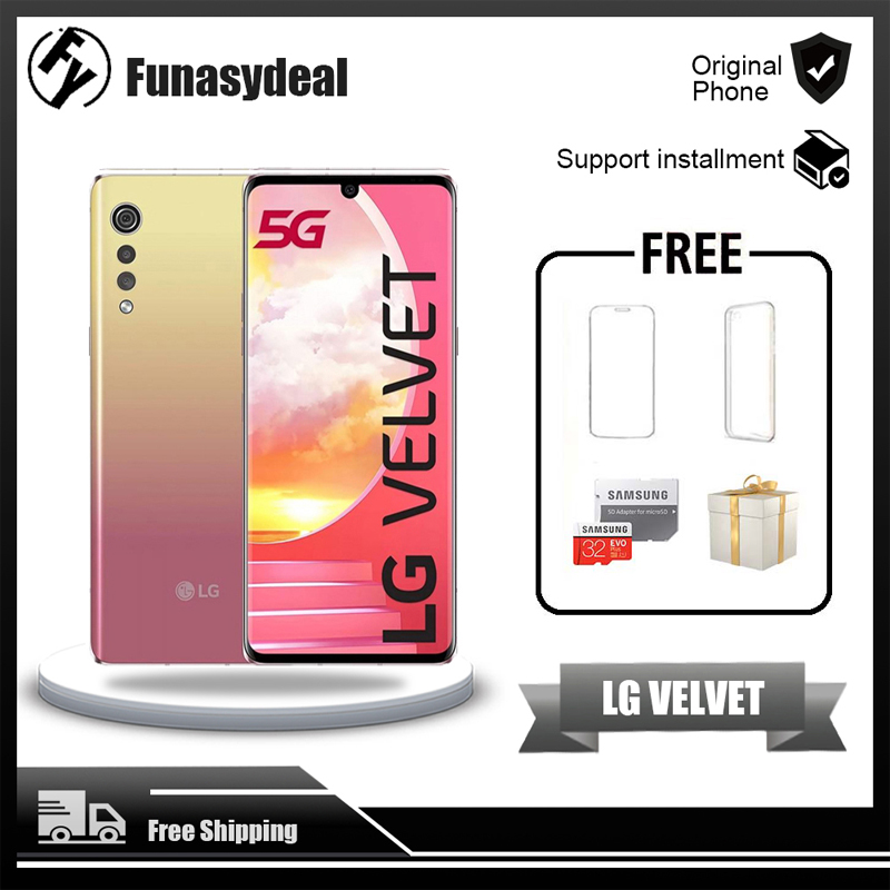 LG VELVET 5G SmartPhone Mobile Phone Snapdragon 765 6.8'' Screen Cell Phone Used