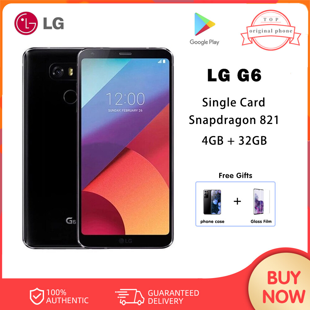LG G6 Unlocked Original Cellphone 5.7 inches 4GB RAM 32GB ROM Snapdragon 821 Dual Back Camera LTE Fingerprint