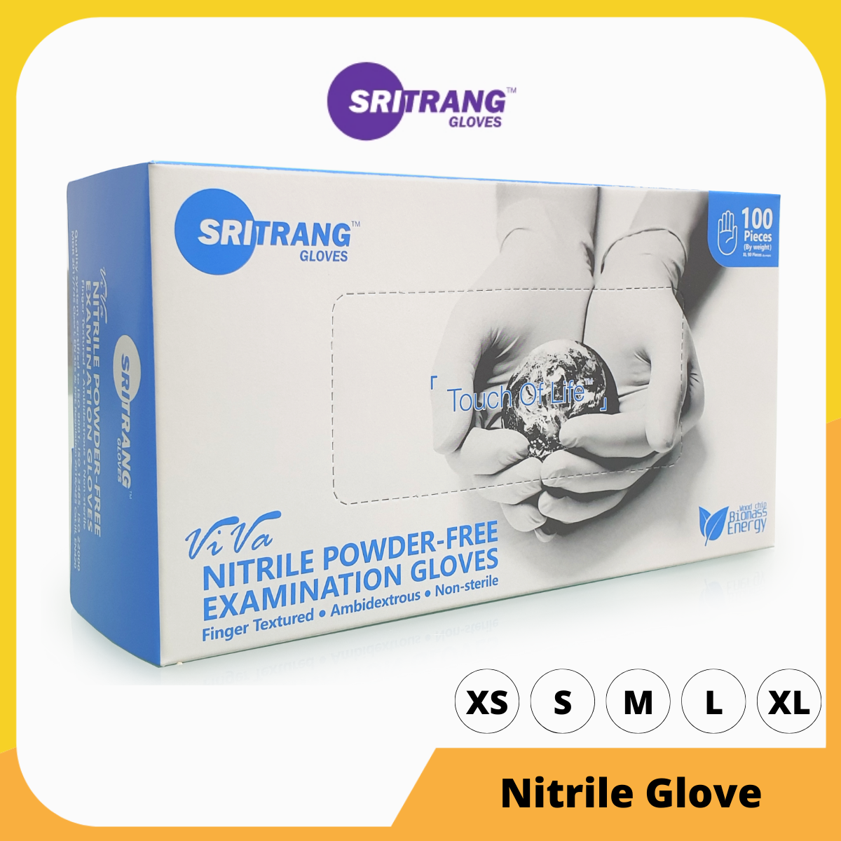 Sri Trang Nitrile Powder-free Examination Glove Medical Grade Disposable Protective Glove