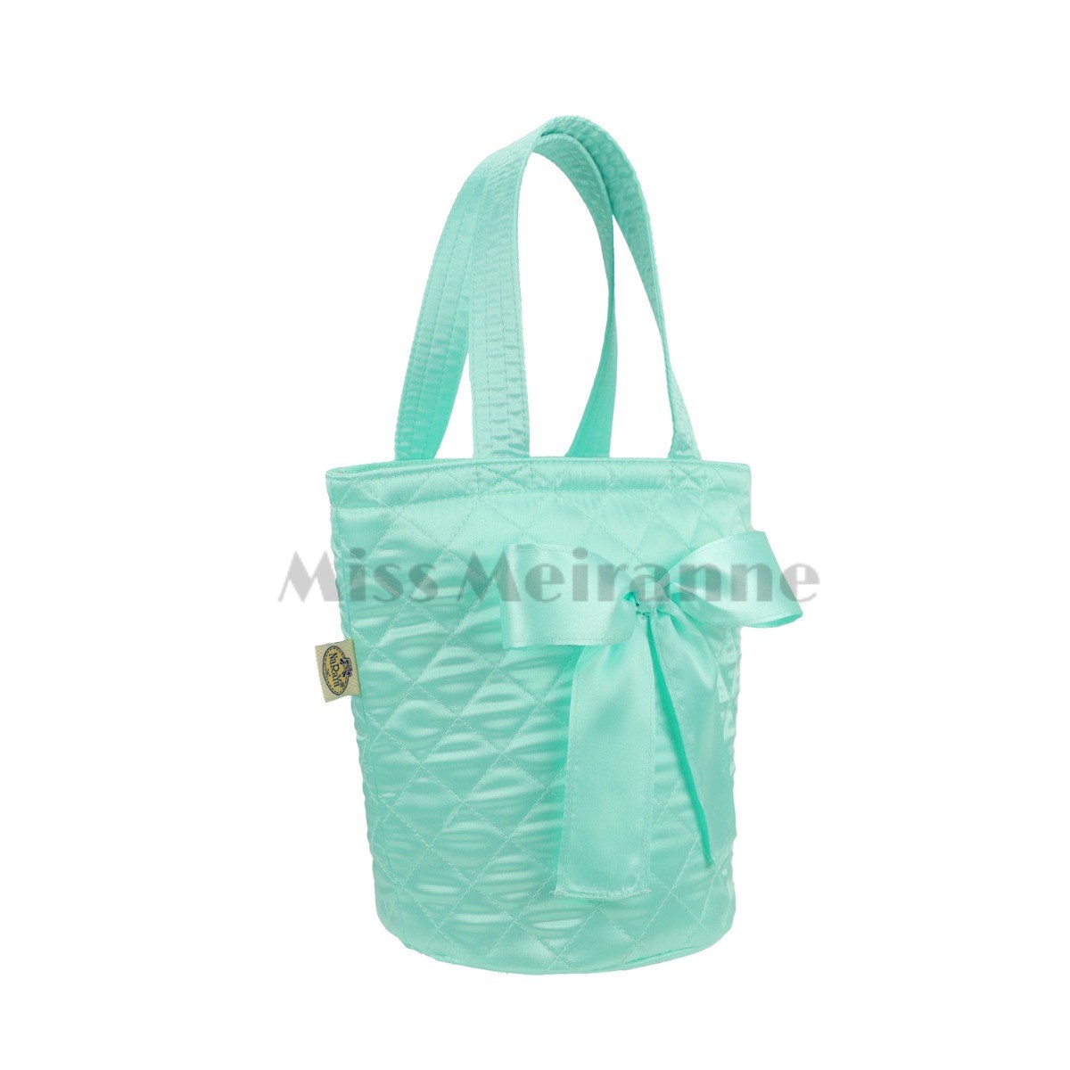 NaRaYa Satin Pastel Small Lunch Errand Tote Handbag