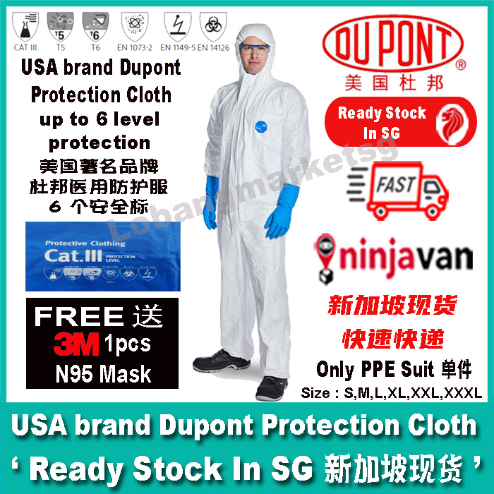 Protection Suit DuPont Medical Protective Clothing Anti Virus PPE Cloth/Protective Suit