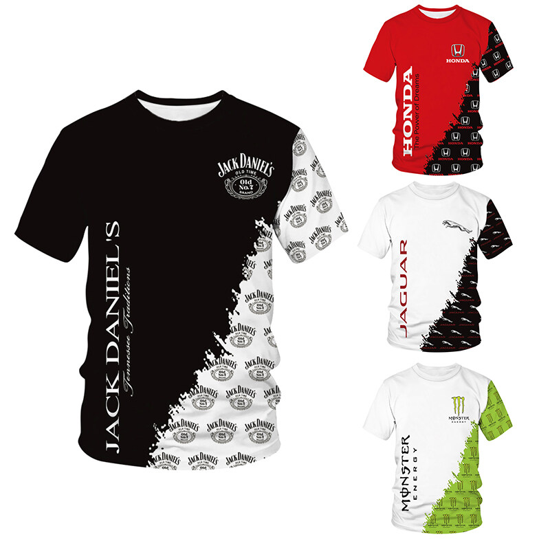 2023 Summer 3D Print Tshirt Men Women Crew Neck Casual Fashion Short Sleeve Tees Tops Short sleeved shirt Splice design