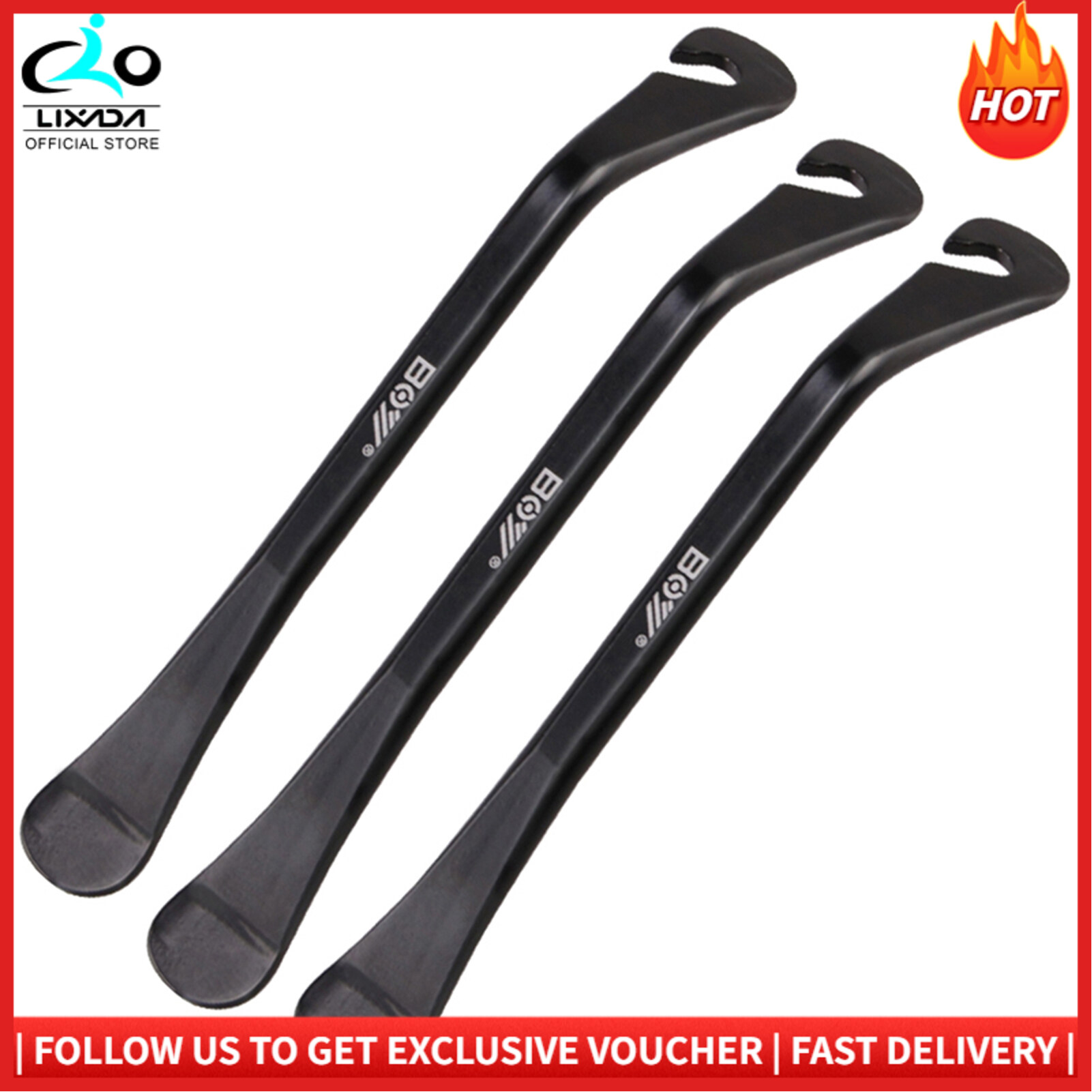 3Pcs Carbon Steel Tire Levers Bicycle Tire Repair Changing Tool Set