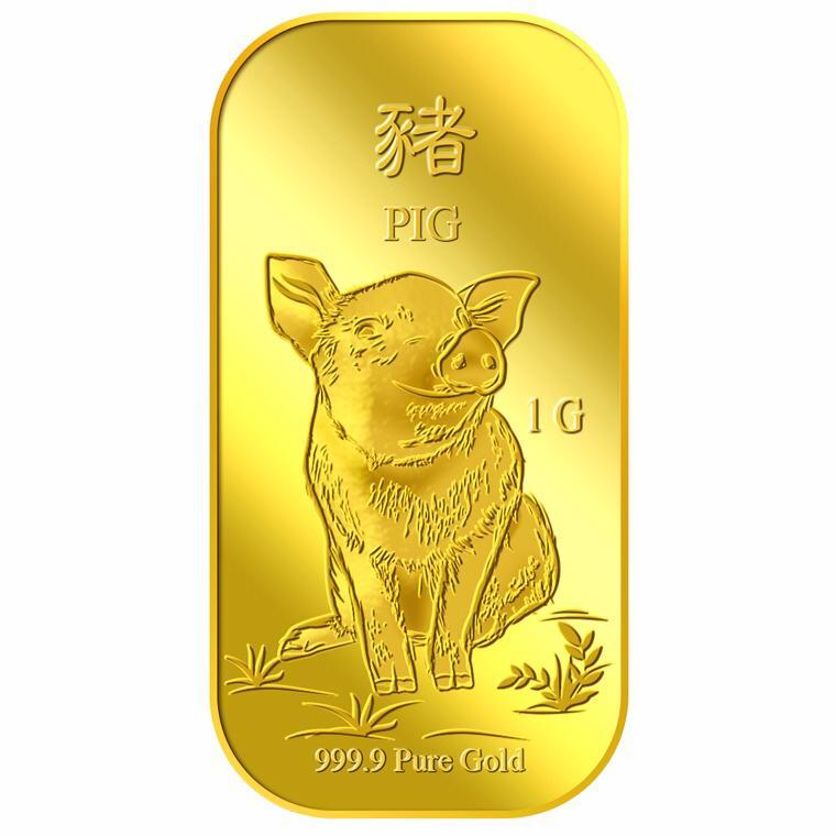 Puregold 1G THE PIG OF THE YEAR 2019 GOLD BAR (999.9)