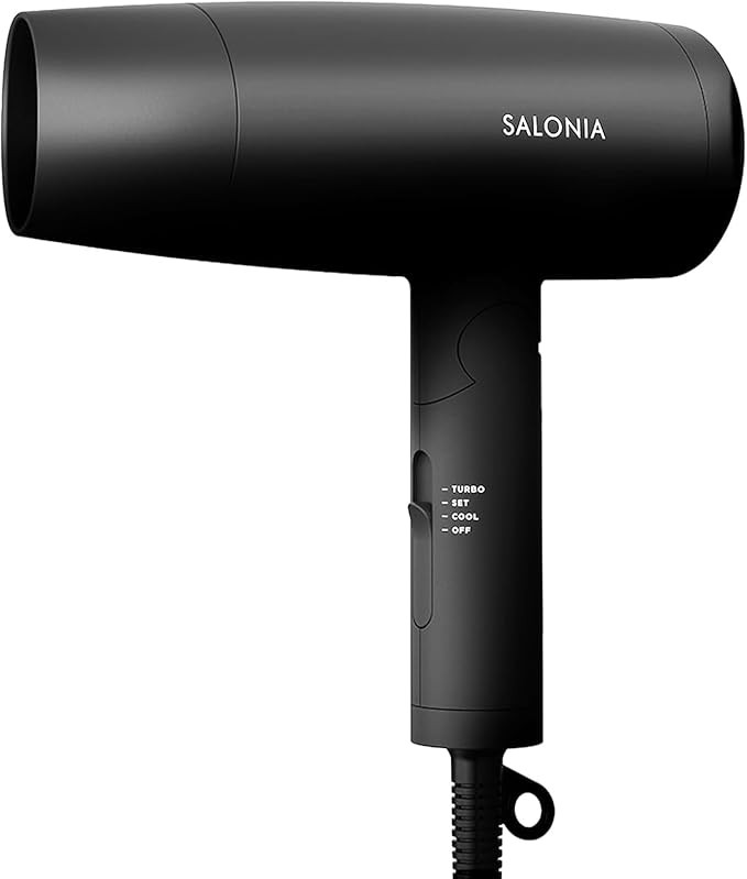 SALONIA SL-013AB Speedy Ion Dryer, Large Airflow, Quick Drying, Lightweight, Negative Ion, Hair Dryer, Black (Amazon.co.jp Exclusive)